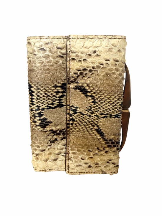 Vintage Handbags - VINTAGE RARE T.M.H PYTHON & LEATHER HISTORIC WALLET.